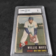 1953 Topps Willie Mays #244 GMA 1