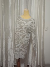 Gap Women's Camo Sweatshirt Dress Size SP Long Sleeve Back Cutout Oversized 