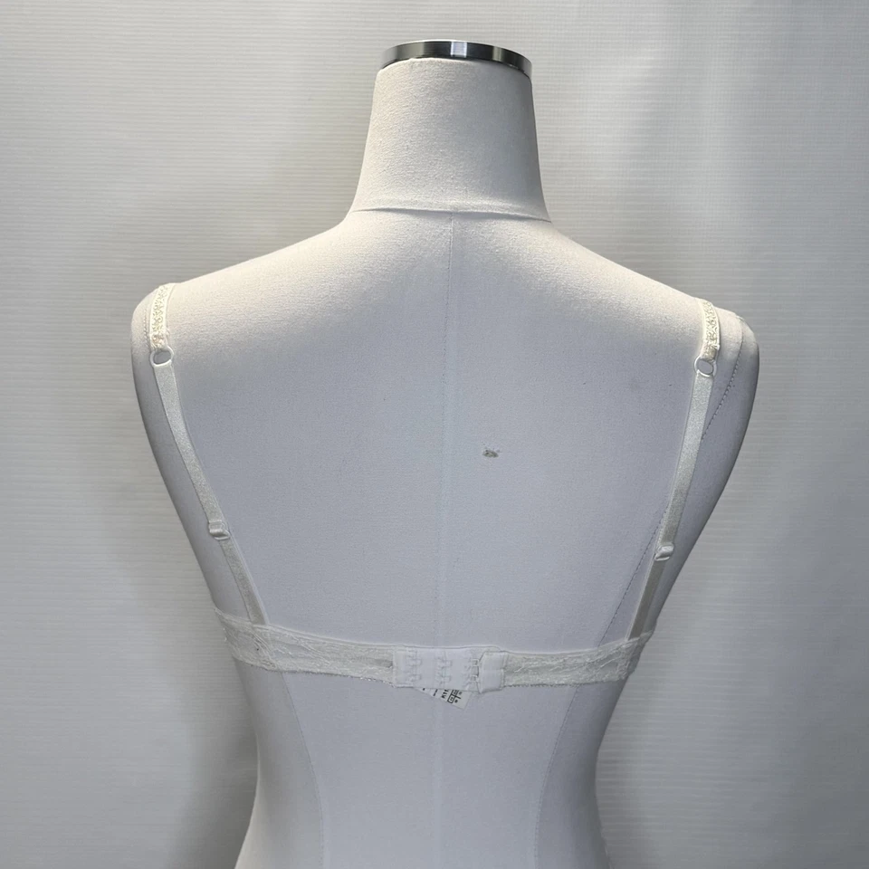 Sujetador Aubade Paris para mujer 34B marfil encaje con aros push up ajustable copa K118 B Foto 3 de 4