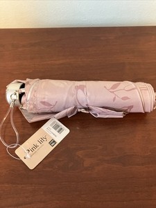 Compact Folding Sunshade umbrella, Small folding umbrella, Pink