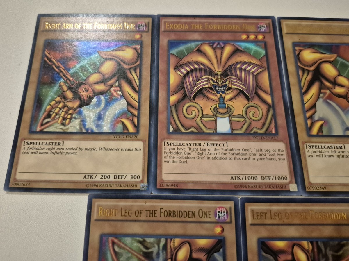 YGLD Ultra Rare Exodia Exodia The Forbidden One Complete Set - YGLD Ultra  Rare 5-Card Mint Set | Yu-Gi-Oh! TCG Quarter Century