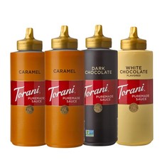 Torani Puremade Dessert Drink Sauce 16.5 fl oz Pack of 4 , Colorless