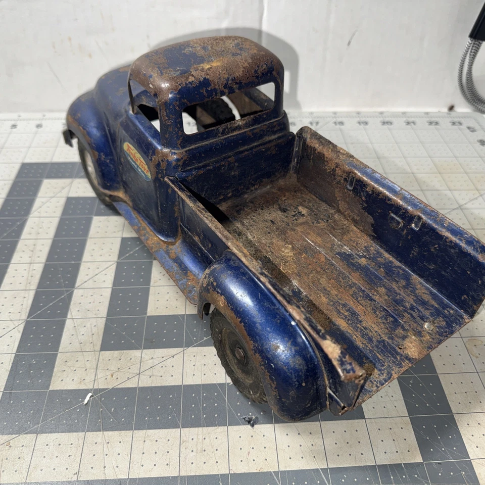 1957 Tonka Step side  Blue Original Pick Up Truck Vintage - Image 3 of 4