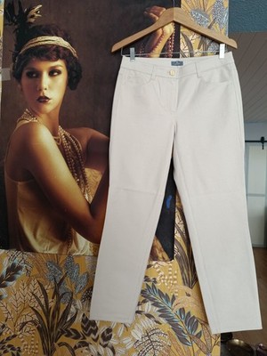 Damen Hose Basler beige Chino Breite 40cm Gr. 38 Baumwolle stretch Sommer