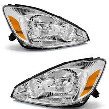 Pair Chrome Headlights For 2004-2005 Toyota Sienna Celexle Headlamp Leftright Pair Chrome Headlights For 2004-2005 Toyota Sienna Celexle Headlamp Leftright
