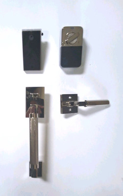 Emtek EMP23238HECLHUS14, Entry Set Hercules Knurled Grip, Bluetooth, Keyed, LH