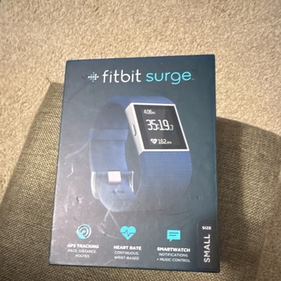 Fitbit Surge GPS Heart Rate Smartwatch Activity Tracker Blue Small