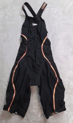 Speedo Women's Fastskin LZR Pure Intent open back Kneeskin Tech Suit Sz 23 flaw*