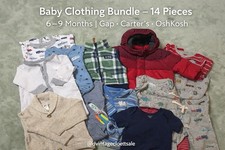 Baby Boy Bundle 6-9 Months 14 Pieces Gap, Carters Aming Others