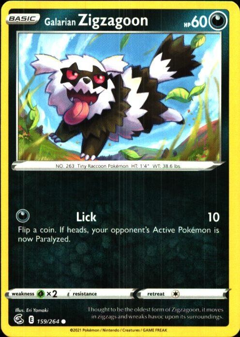 Galarian Zigzagoon 159/264 C Pokemon