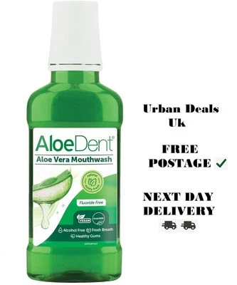 ALOE DENT Optima AloeDent, Aloe Vera Mouthwash Fluoride Free, Natural Action, Vegan, Cruel