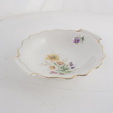 Schale mit Griffen Weimar Serie Sybille Porzellan Blumen Handbemalt ca. 28 cm D