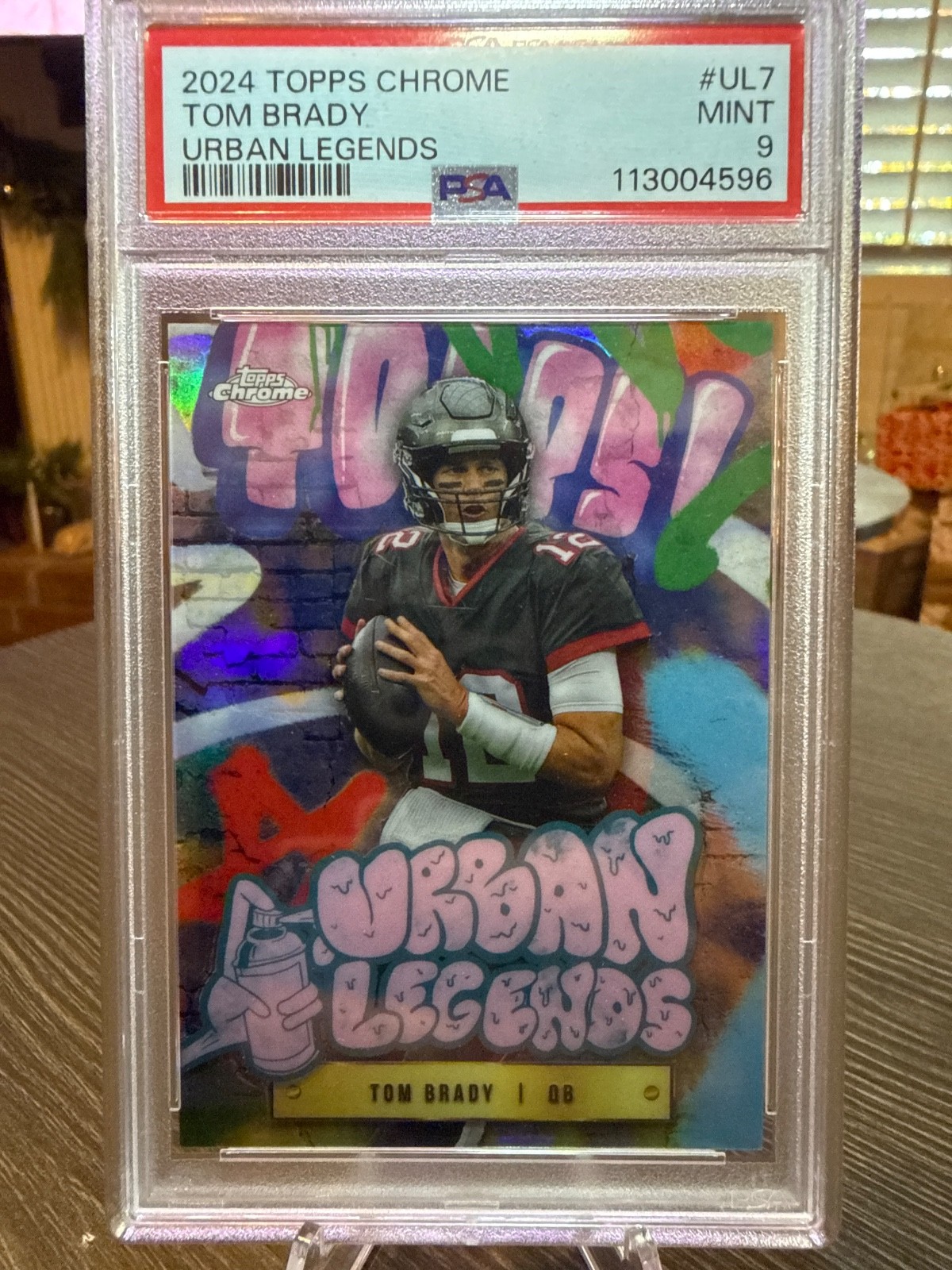 2024 TOPPS CHROME URBAN LEGENDS #UL7 TOM BRADY PSA 9