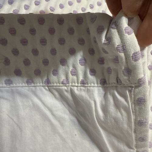 Pottery Barn Kids Blackout Curtain Purple Polka Dot 44'' x 84" Set 2 Panels - Picture 4 of 7