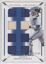 2019 Panini National Treasures Game Gear Material Eights 57/99 Danny Jansen s3g