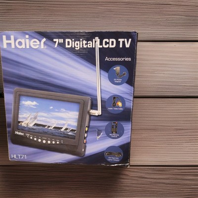 Haier 7'' Wide Digital LCD TV Built-in ATSC/NTSC Tuner HLT71 Remote Control NEW