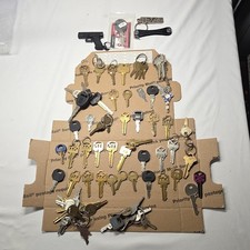 Vintage Key Lot - 45+ Brass Auto Craft Keys for Steampunk Jewelry Art Supply