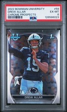 2022 BOWMAN UNIVERSITY CHROME PROSPECTS #59 DREW ALLAR PSA 6