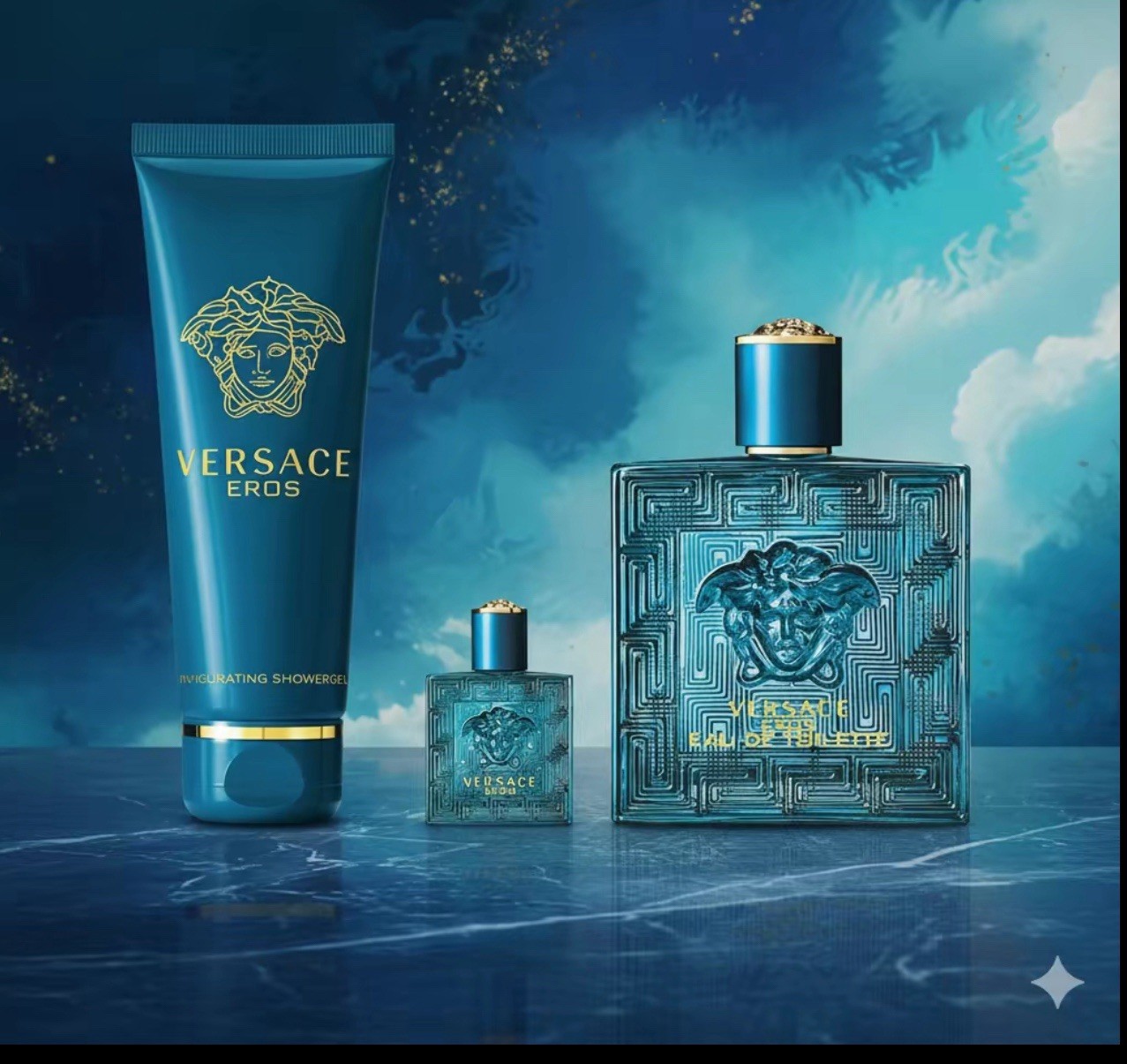 Versace Eros Eau de Toilette Spray Gift Set for Men Fragrance  Gift Collection