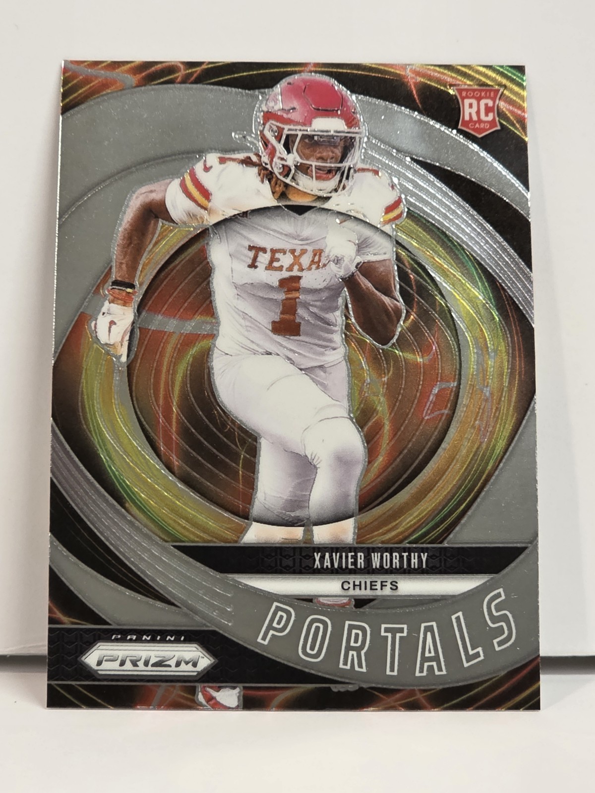 2024 Panini Prizm Xavier Worthy Portals Silver Prizm Rookie RC #10