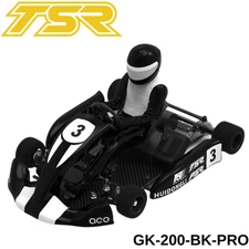 Team Saxo GK-200-PRO 1/8 RC Go Kart KIT ARTR Black Brushless Racing Car Cart Fun