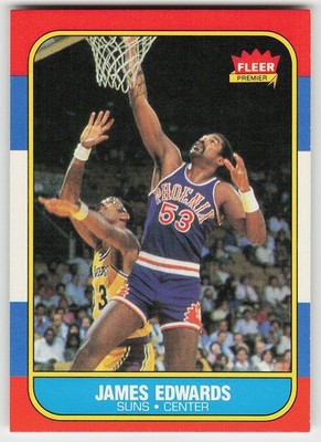 1986-87 Fleer #29 James Edwards BASKETBALL Phoenix Suns