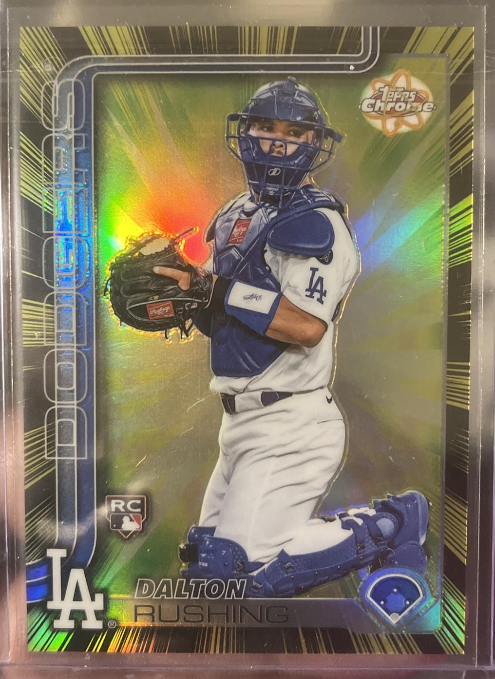 2025 Topps Chrome Update DALTON RUSHING Radiating Rookies RR-40 Dodgers