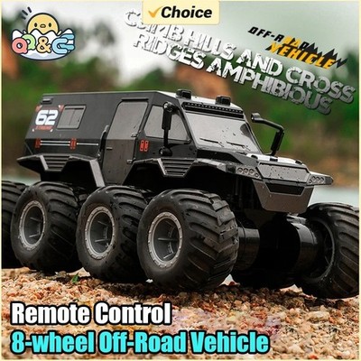 8X8 RC Auto 8WD Amphibious Off-Road Stunt Truck 2.4G Wasserdicht Racing Crawler