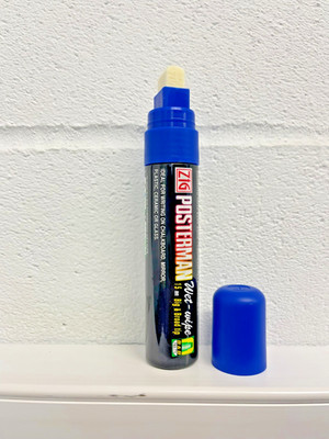 Kuretake ZIG Posterman Wet-Wipe PMA-770 Kreidestift 15 mm - Blau