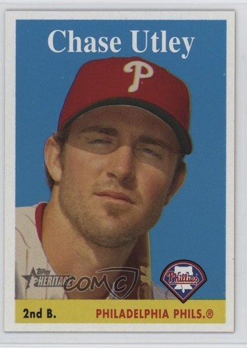 Chase Utley #230 2007 Topps Heritage card