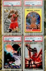 Michael Jordan PSA GRADED Card Lot RARE 90’s Insert FLEER METAL HOOPS Space Jam