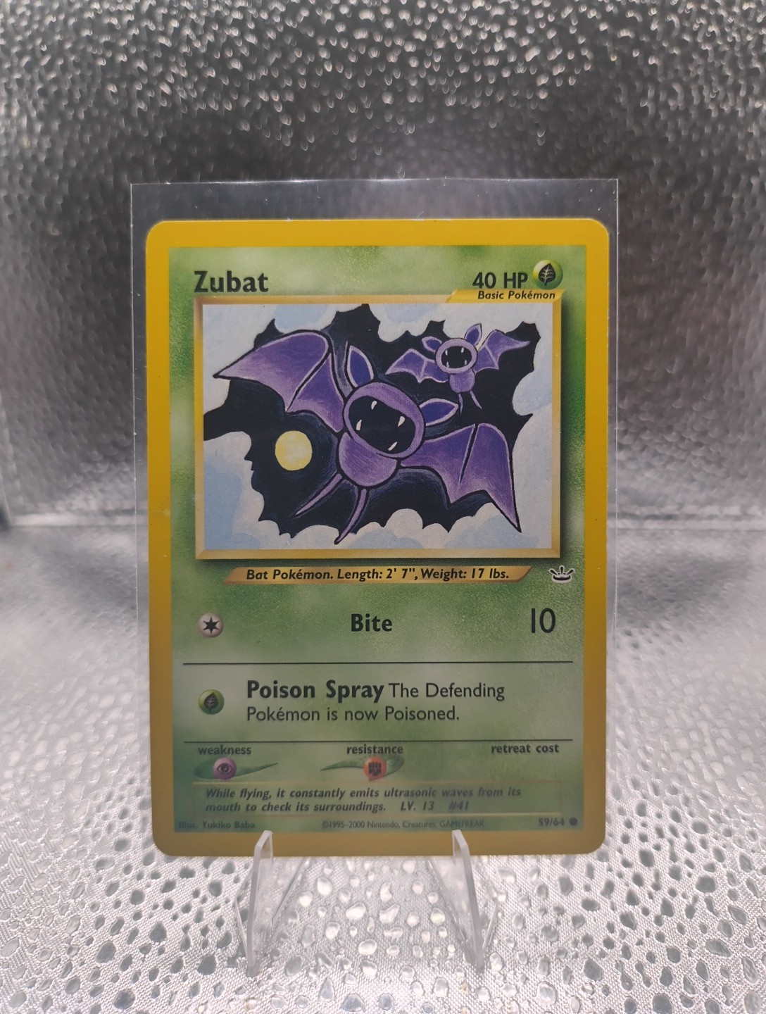 2000 Pokemon - Neo Revelation - Zubat #59 - LP - NM - WOTC