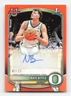 2025-26 Bowman #PA-NI Nate Bittle Paper Prospect Autographs Orange #/25