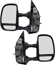 PartsFlow Manual Telescopic Tow Mirrors Pair for 2002-2016 Ford #R07