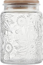 Vintage Glass Jars With Lids, 23.7oz Airtight Food Storage Containers,Kitchen