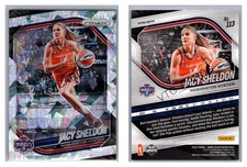Jacy Sheldon Cracked Ice Prizm 2025 Panini Prizm WNBA #113 Washington Mystics
