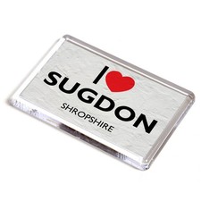 FRIDGE MAGNET - I Love Sugdon, Shropshire