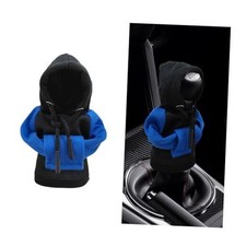Car Gear Shift Cover, Fashionable Hoodie Car Shift Knobs, Novelty Blue Black