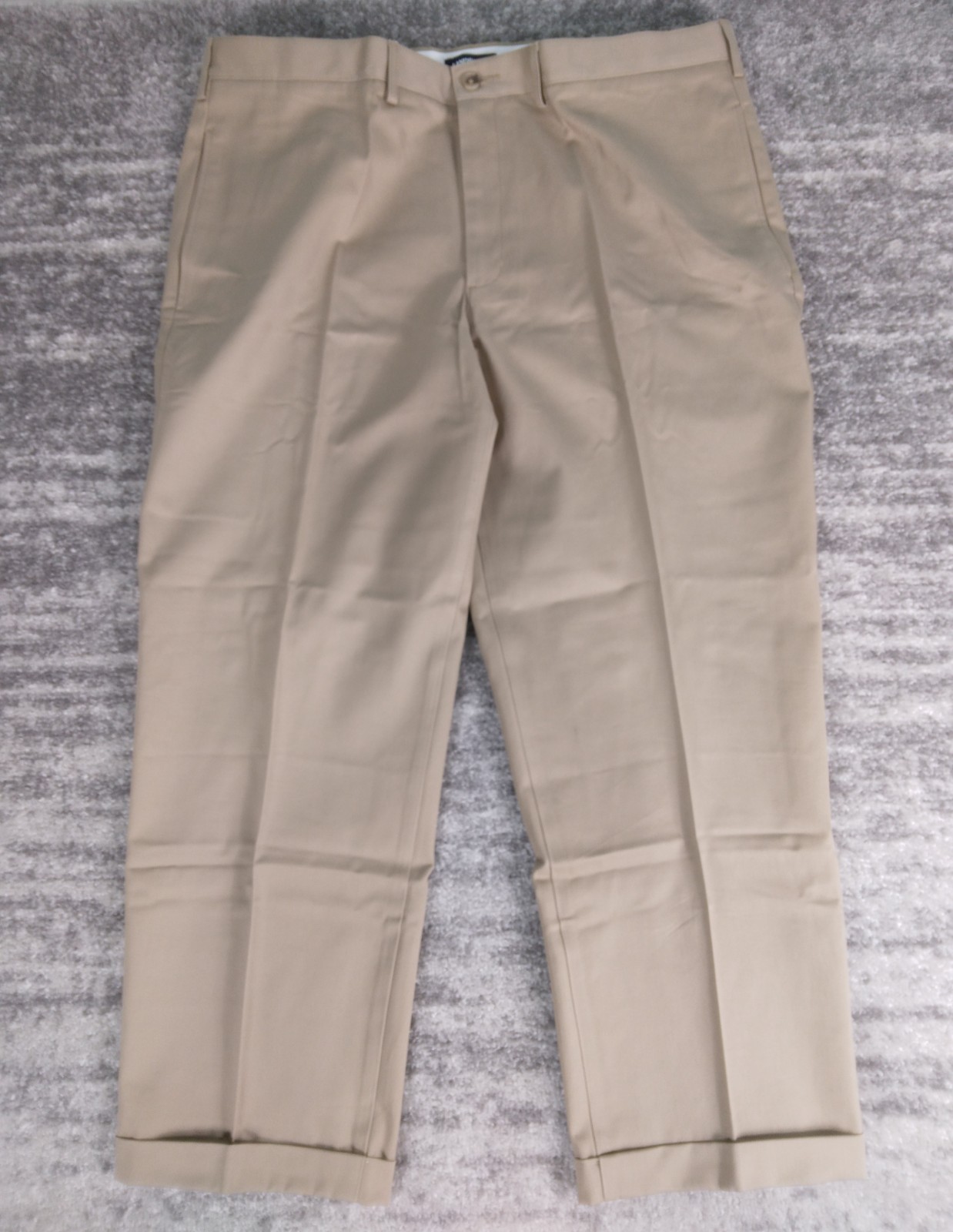 $90 Lands' End Men's Pants 42 Khaki Comfort Waist Chino 42x30