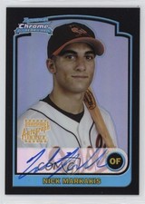 2003 Bowman Draft Chrome Refractor Nick Markakis #BDP171 Auto 7v7