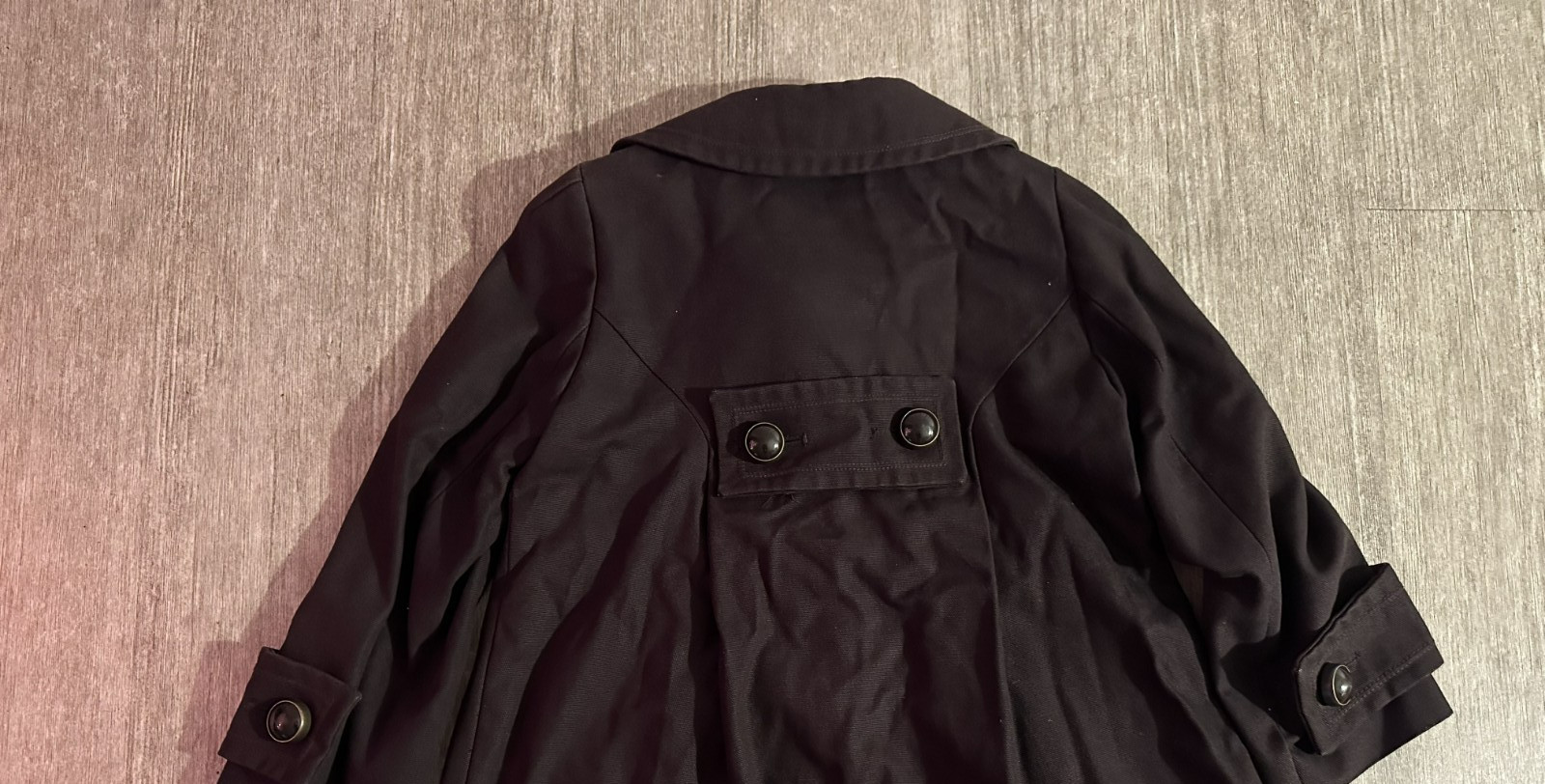 Zara Basic Dark Brown Button Up Jacket Blazer siz… - image 5