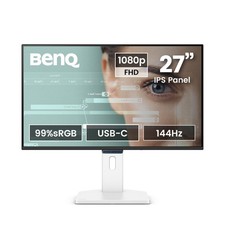 BenQ GW2790TC 27" IPS Computer Montior, 1080P FHD, 144Hz, 27 Inch, White