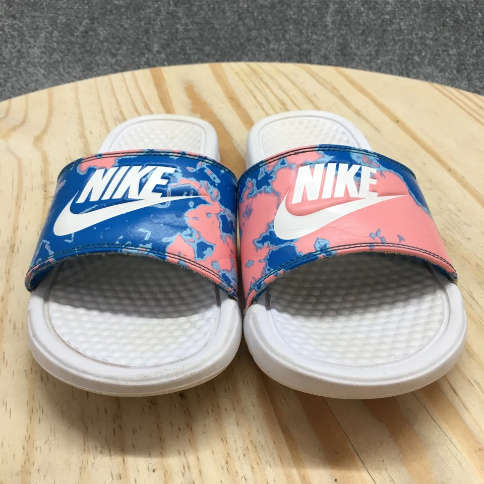 Sandalias Nike para mujer 6 Benassi JDI estampado diapositivas multicolor punta abierta 618919-109 Foto 4 de 4