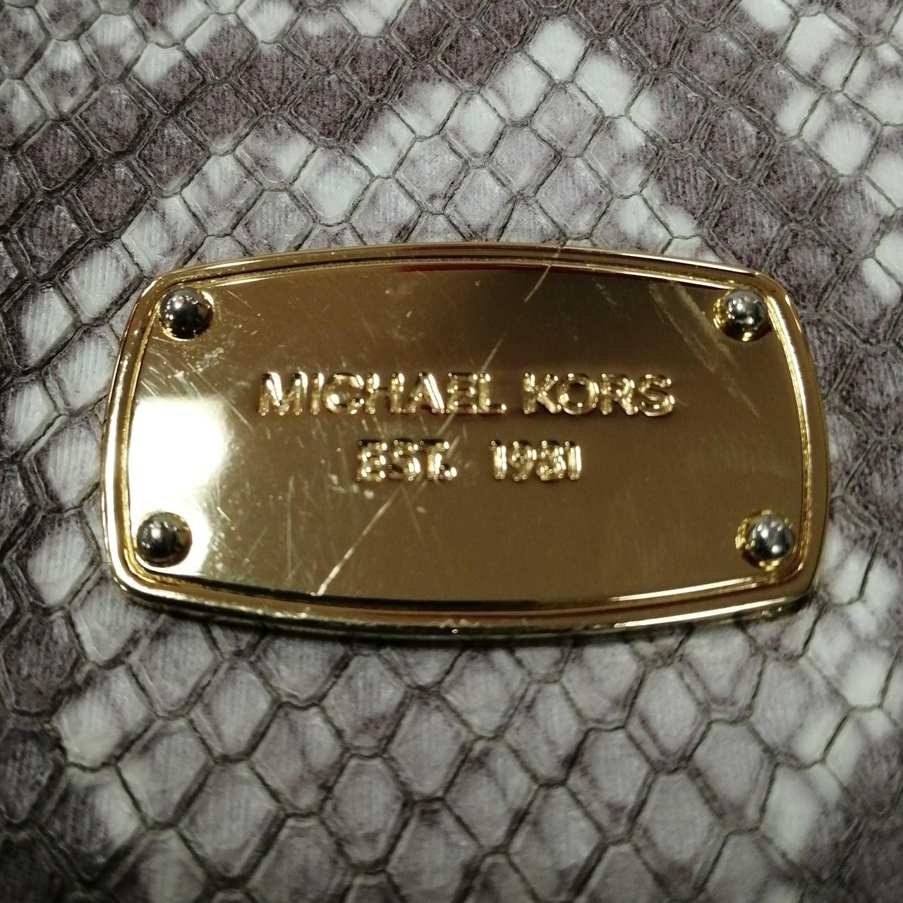 Shoulder Bag Michael Kors Model Gray Python Patte… - image 13