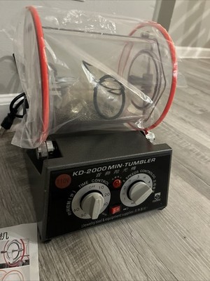 KD-2000 Mini Tumbler Jewelry Polisher 110V 5 Speed Timer Tested Working