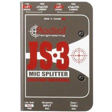 Radial Js3 Passive Microphone Splitter Direct Box