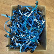BOX LOT of FOXCONN DELL BLUE SATA Cables 11" Long M8098