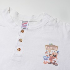 Vintage Disney Fun & Fancy Free Movie Promo T Shirt Large Made In USA Henley