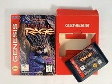 Primal Rage Sega Genesis Cardboard Box Game  Tested Working Clean Very Good!