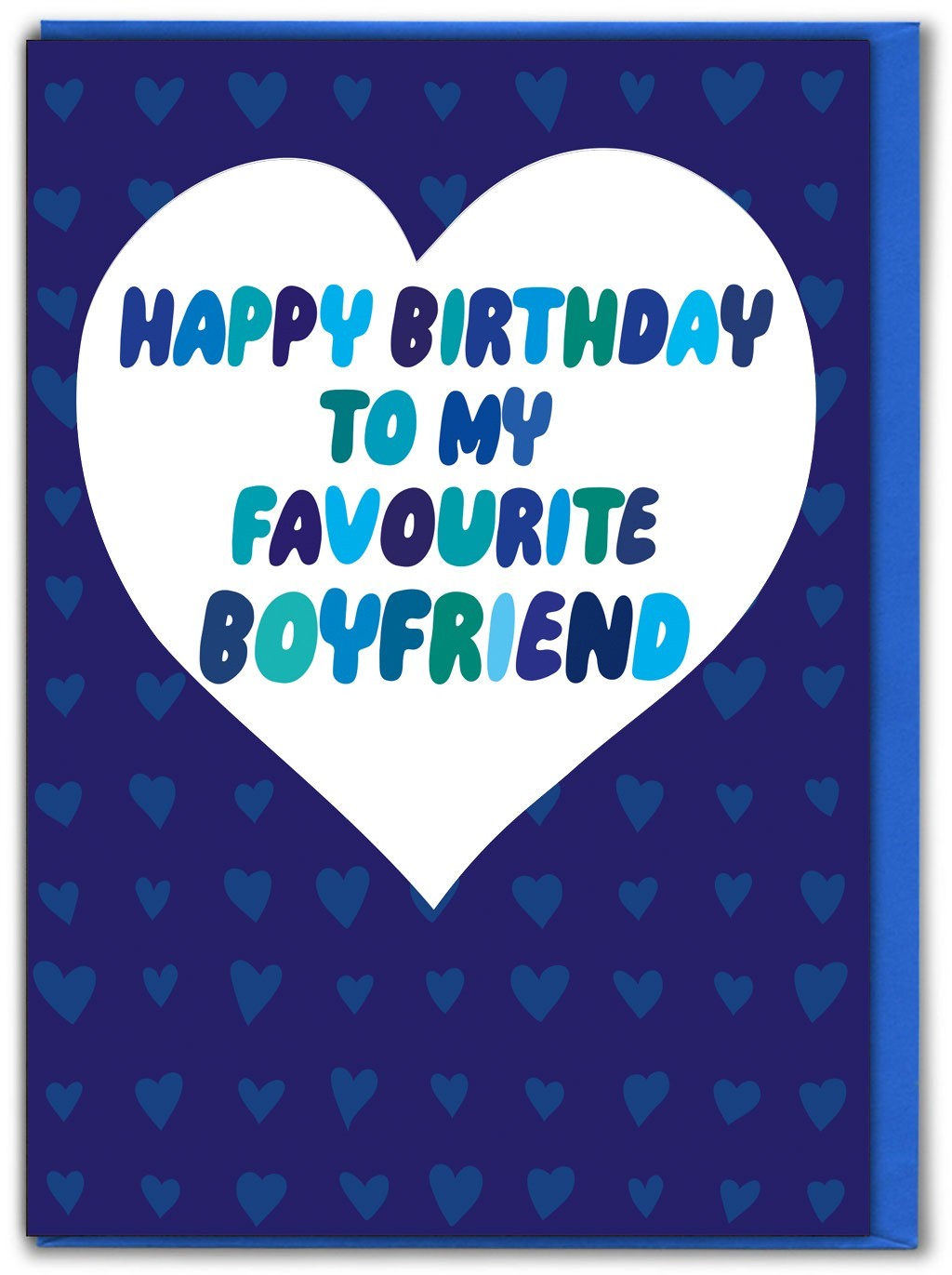 Funny Birthday Card Cheeky 'Favourite Boyfriend' Witty Amusing Novelty Humour